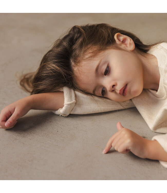 Loose sweater linen-blend Natural