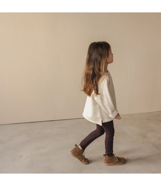 Loose sweater linen-blend Natural