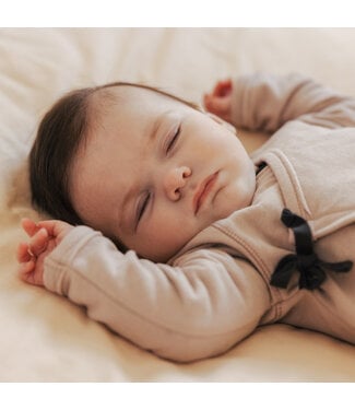 Cross-over newborn suit Faded dust