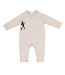 Cross-over newborn suit Nougat