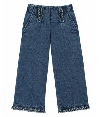 Emile et Ida PANTALON PONT DENIM BRODE AC090
