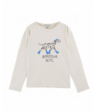 Emile et Ida TEE SHIRT MOTIF PLACE CHIEN AC126A