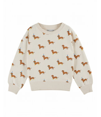 Emile et Ida SWEAT IMPRIME ALL OVER CHIEN AC101B