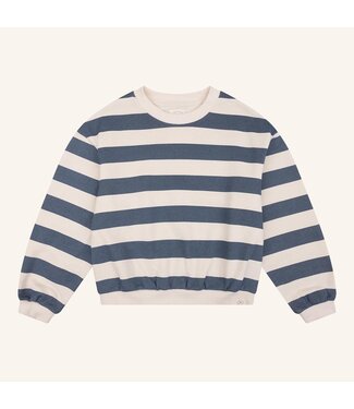 Navy Natural Jules sweater stripe Ijsblue
