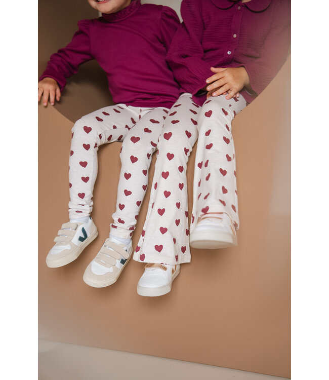 Navy Natural Legging lilas hearts