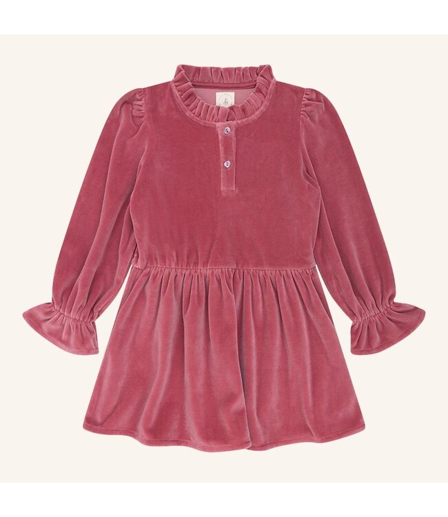 Navy Natural Madee dress rose velvet