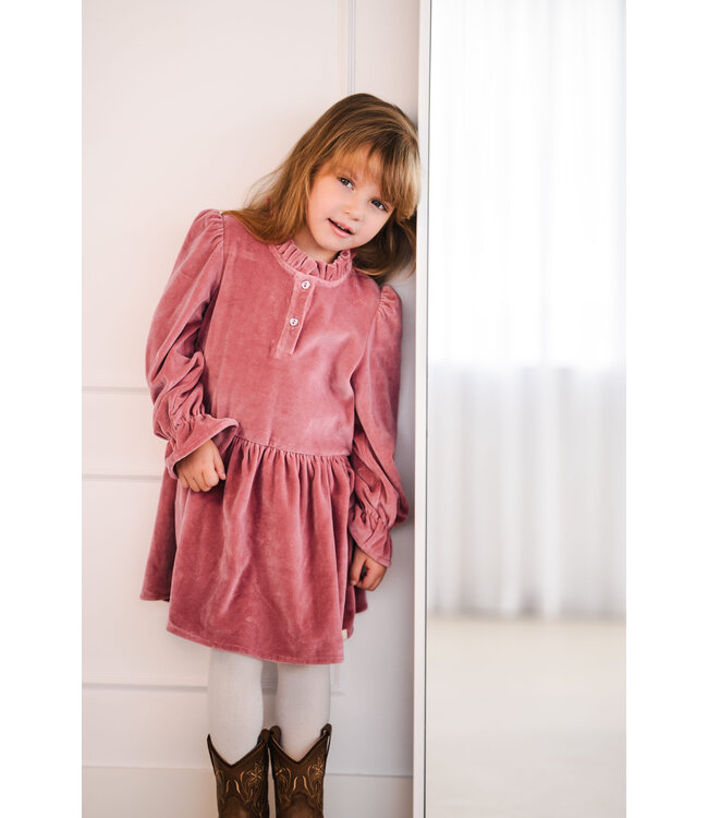 Navy Natural Madee dress rose velvet