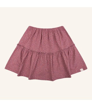 Navy Natural Bo skirt rose leopard flower