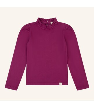 Navy Natural Loulou top berry rib