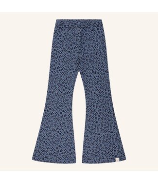 Navy Natural Be flared navy leopard flower