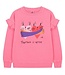 Jelly Mallow Together pigment ruffled sweatshirt