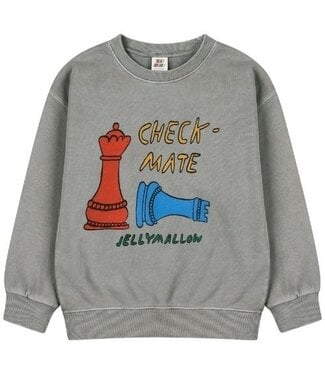 Jelly Mallow Check mate pigment sweatshirt