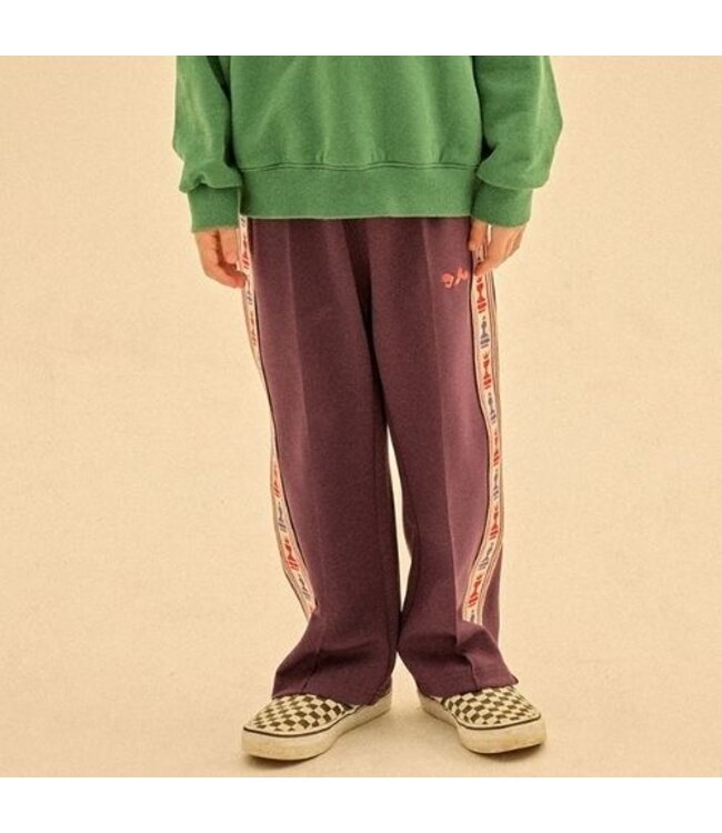 Jelly Mallow Chess track pants purple