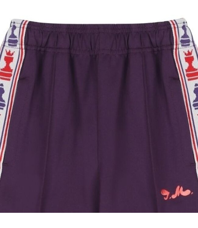 Jelly Mallow Chess track pants purple