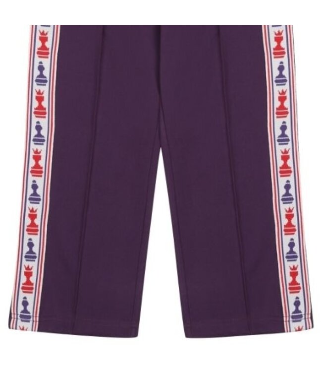 Jelly Mallow Chess track pants purple