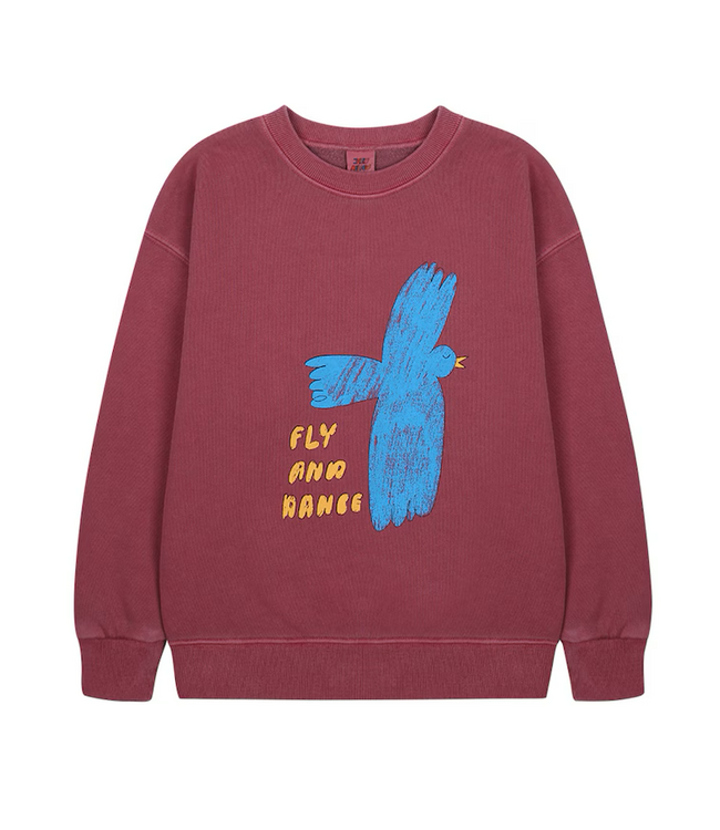 Jelly Mallow Flying bird pigment sweatshirt