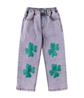 Jelly Mallow Lucky clover denim pants