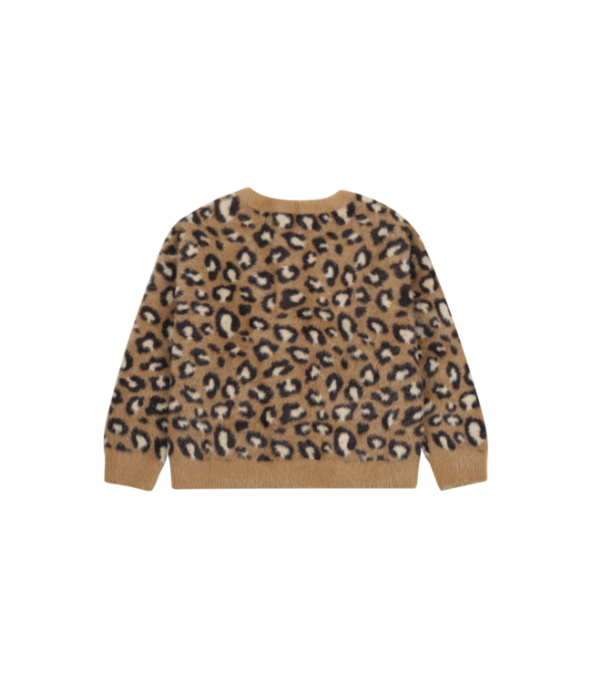 Jelly Mallow Cozy leopard cardigan brown