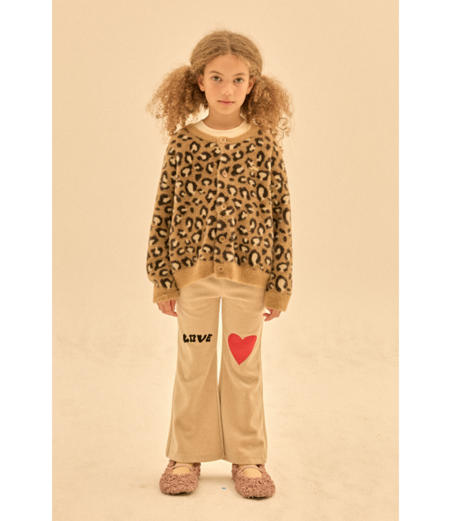 Jelly Mallow Cozy leopard cardigan brown