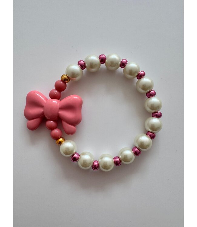 ByMelo Armband strik roze