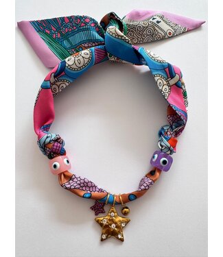 ByMelo Bandana ketting Roze
