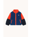 Tiny Cottons Color block polar sherpa jacket Summer red