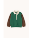 Tiny Cottons Color block polo sleeve tee Dark green