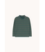 Tiny Cottons Duo stripes rib mockneck Dark green