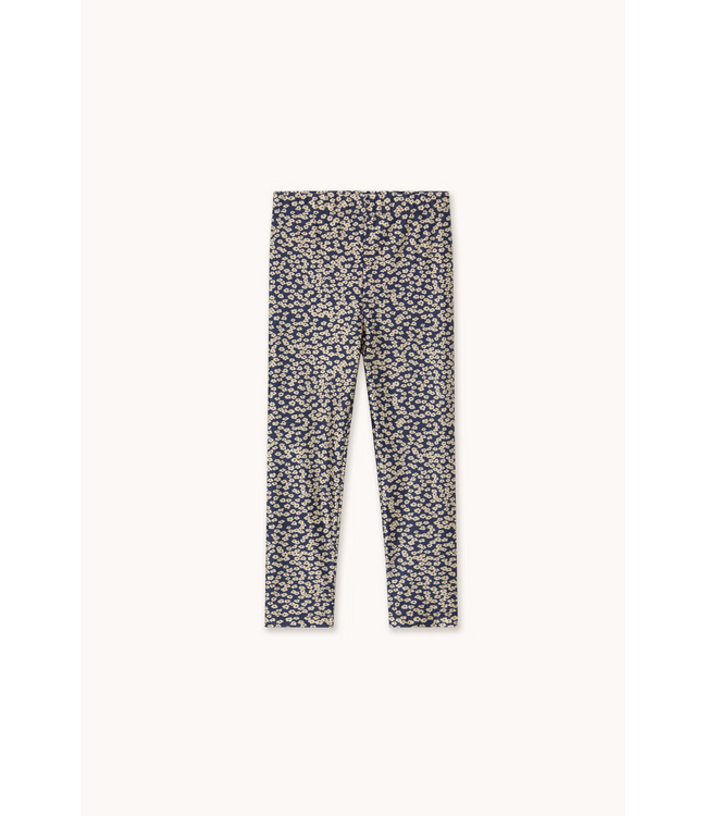 Tiny Cottons Small flowers shiny pant Navy