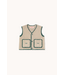 Tiny Cottons Sherpa vest Dark vanilla