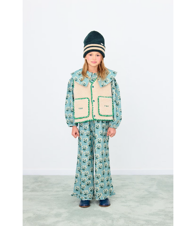 Tiny Cottons Sherpa vest Dark vanilla