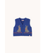 Tiny Cottons Rabbits vest Dark blue