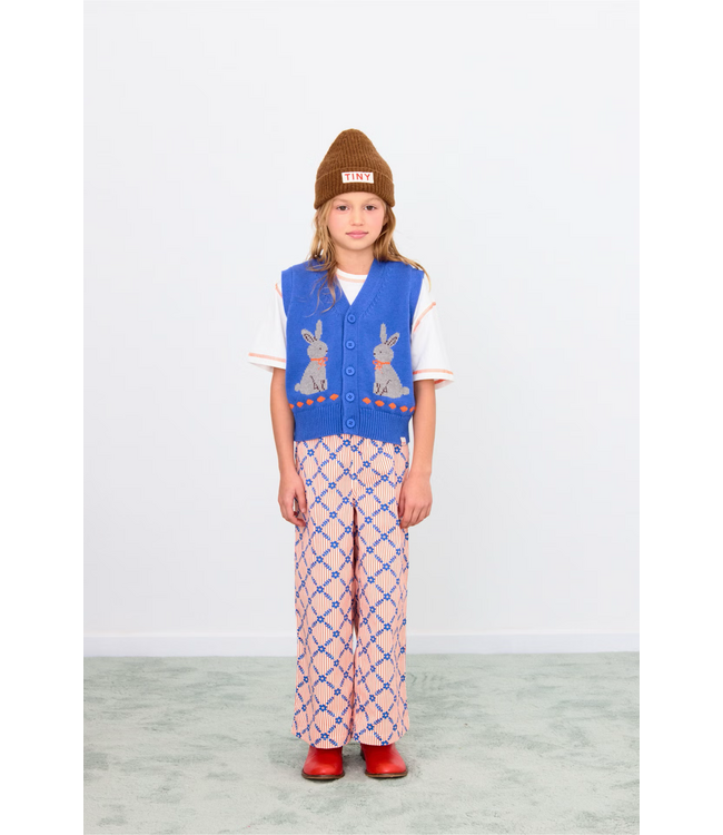 Tiny Cottons Rabbits vest Dark blue