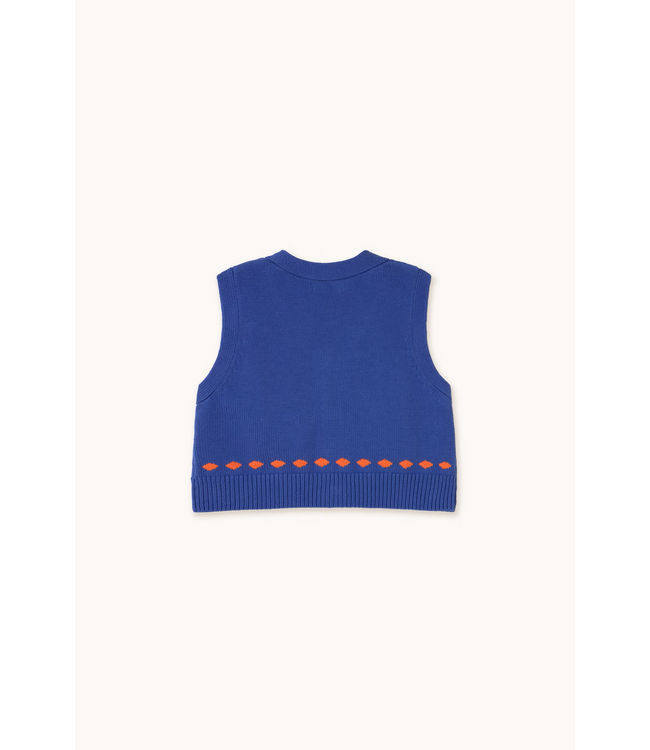 Tiny Cottons Rabbits vest Dark blue