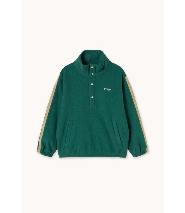 Tiny Cottons Towel mockneck sweatshirt Dark green