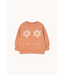 Tiny Cottons Flowers eyes graphic sweatsshirt light rust