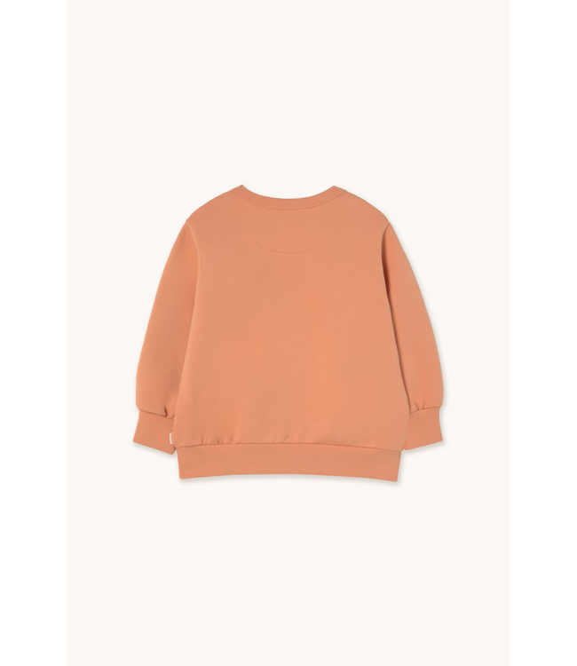 Tiny Cottons Flowers eyes graphic sweatsshirt light rust