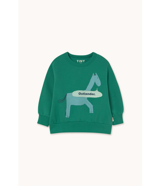 Tiny Cottons Horse graphic sweatshirt Dark emerald