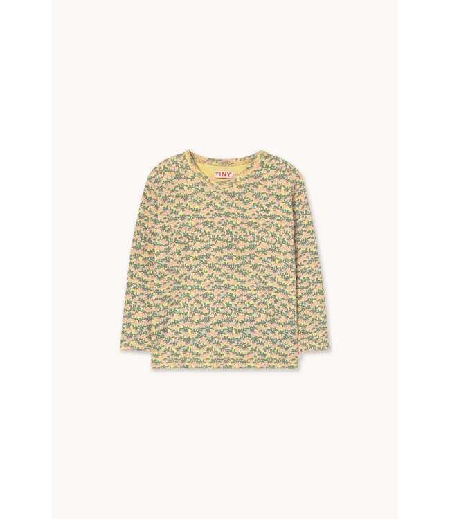 Tiny Cottons Mini apples aop rib tee mellow yellow