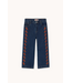 Tiny Cottons Cherries embroidered jeans navy