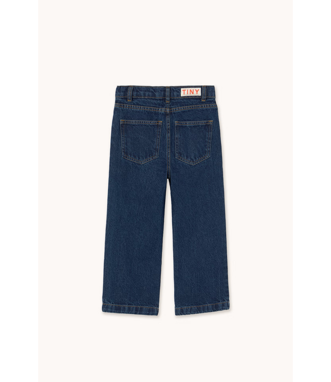 Tiny Cottons Cherries embroidered jeans navy