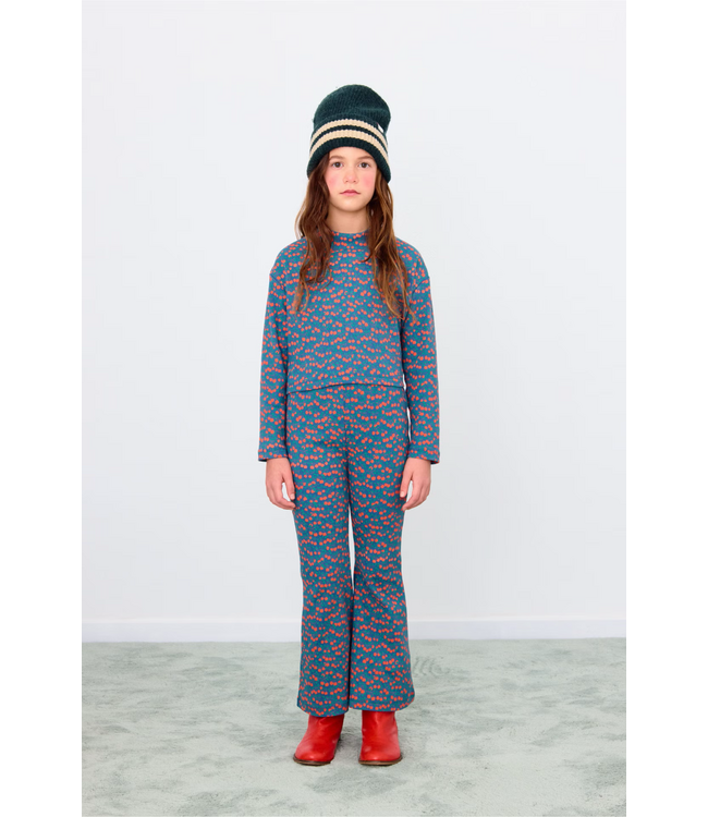 Tiny Cottons Mini apples rib pant Light navy