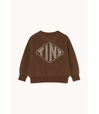 Tiny Cottons Diamond grapic towel sweatshirt Dark brown