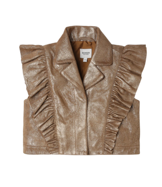 Donsje Piep Leather Gilet