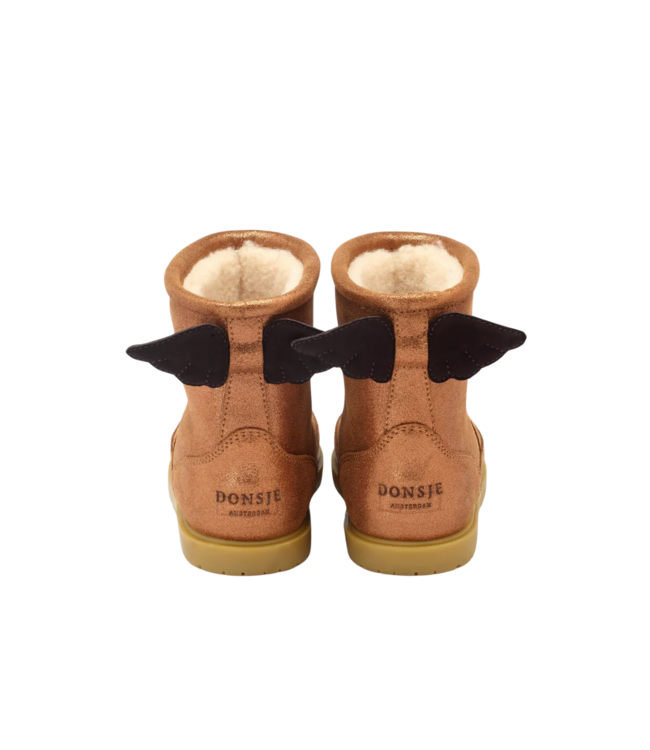 Donsje Angela Boots | Wings Bronze metallic