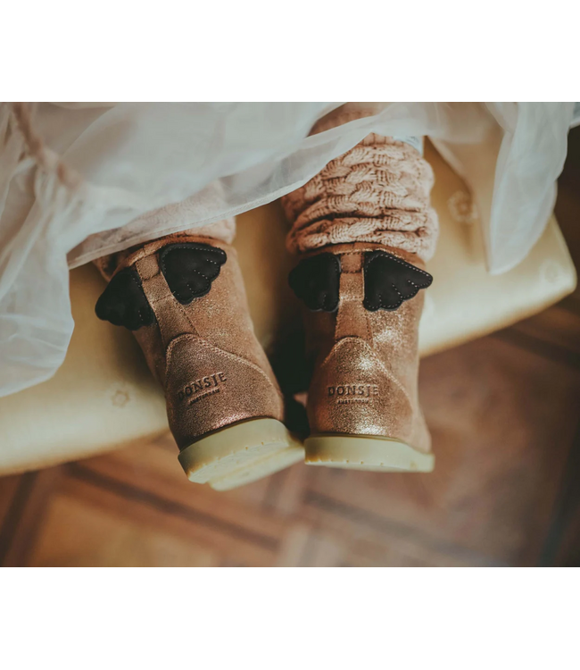 Donsje Angela Boots | Wings Bronze metallic