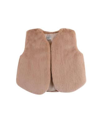 Donsje Pimmy Gilet - cloudy rose teddy