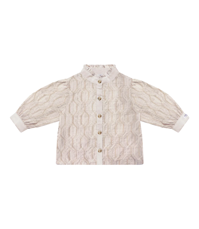 Donsje Fini Blouse Soft taupe - rose chain