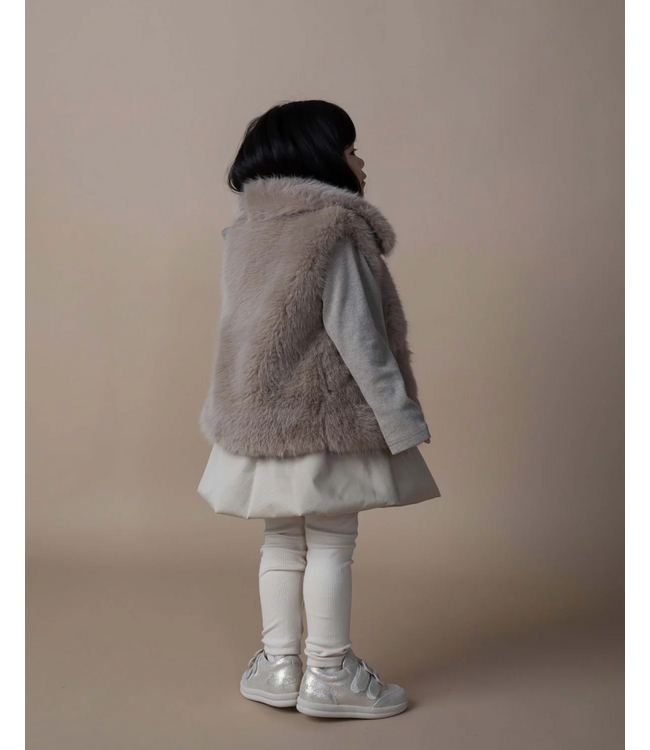 Donsje Roswita Gilet Taupe teddy