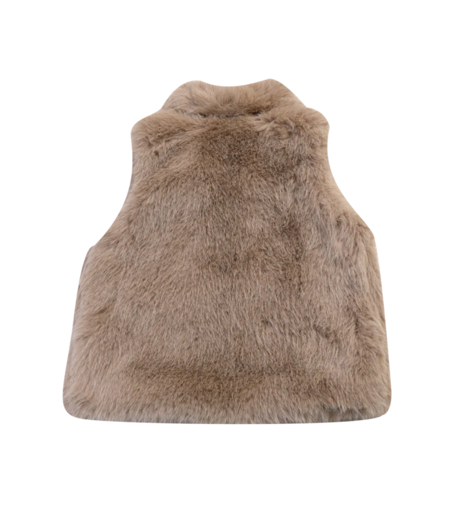 Donsje Roswita Gilet Taupe teddy